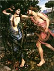 John William Waterhouse Famous Paintings - Apollo and Daphne